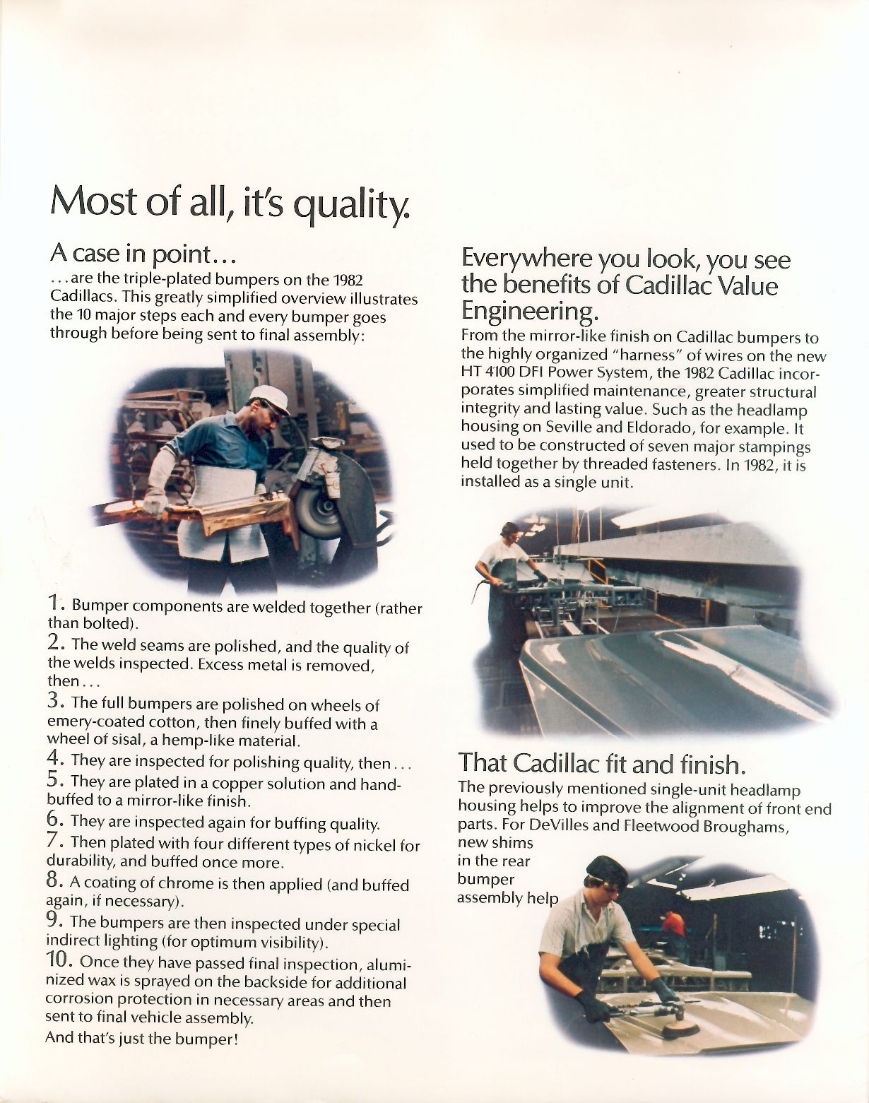 1982 Cadillac Brochure Page 7